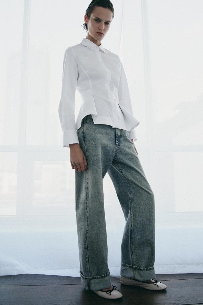 Shirt Poplin Peplum ZW Collection