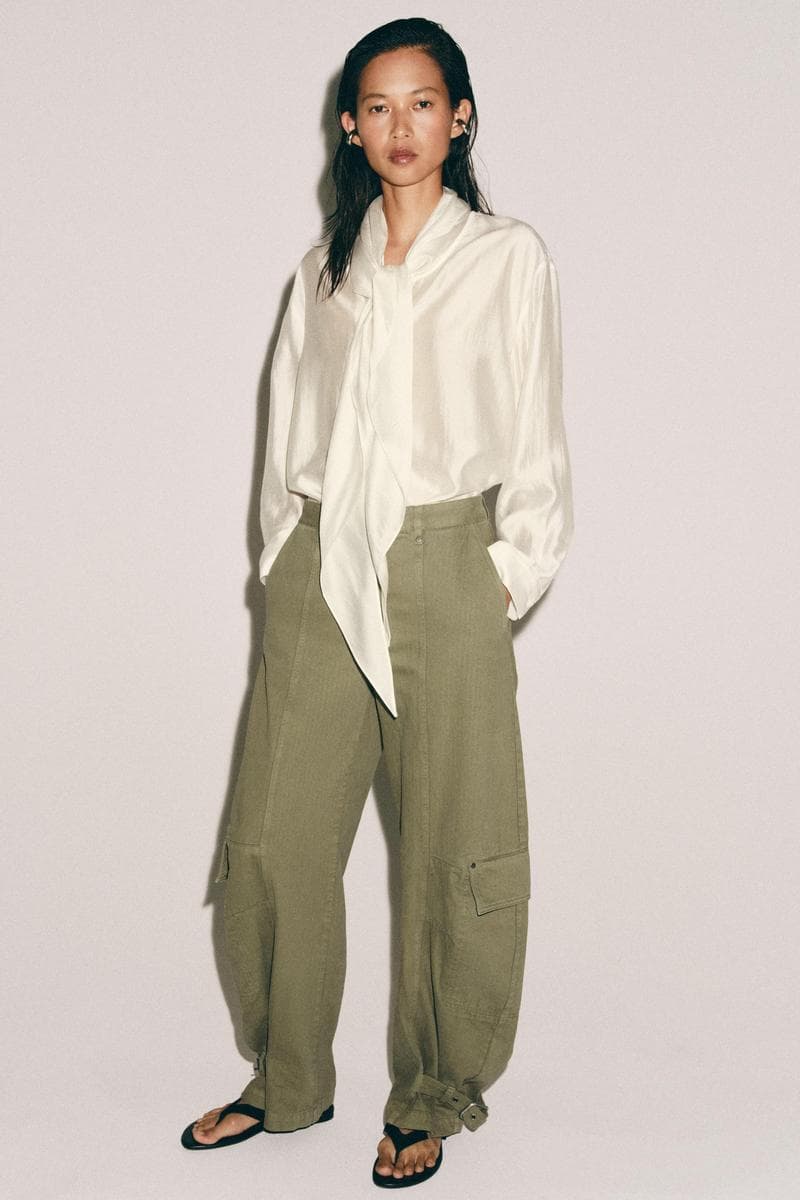 Shirt Fluid With Bows ZW Collection
