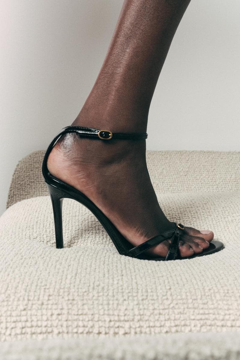 Sandal High-heeled With Buckle