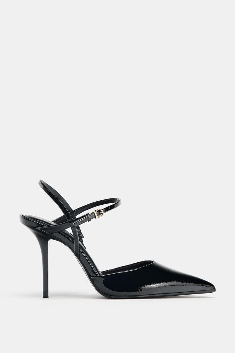 Shoe Mule With Ankle Strap