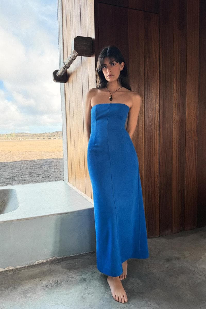 Dress With Suede Effect