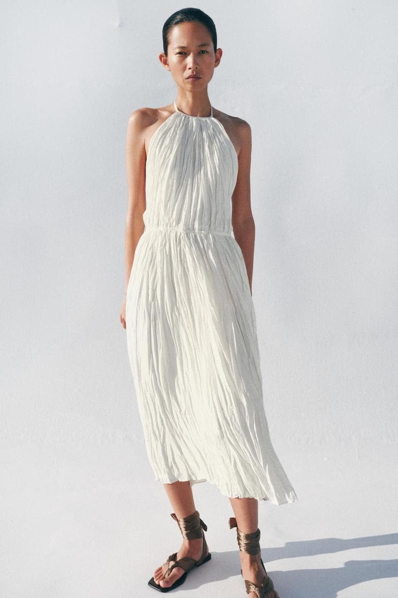 Dress Halter Pleated ZW Collection