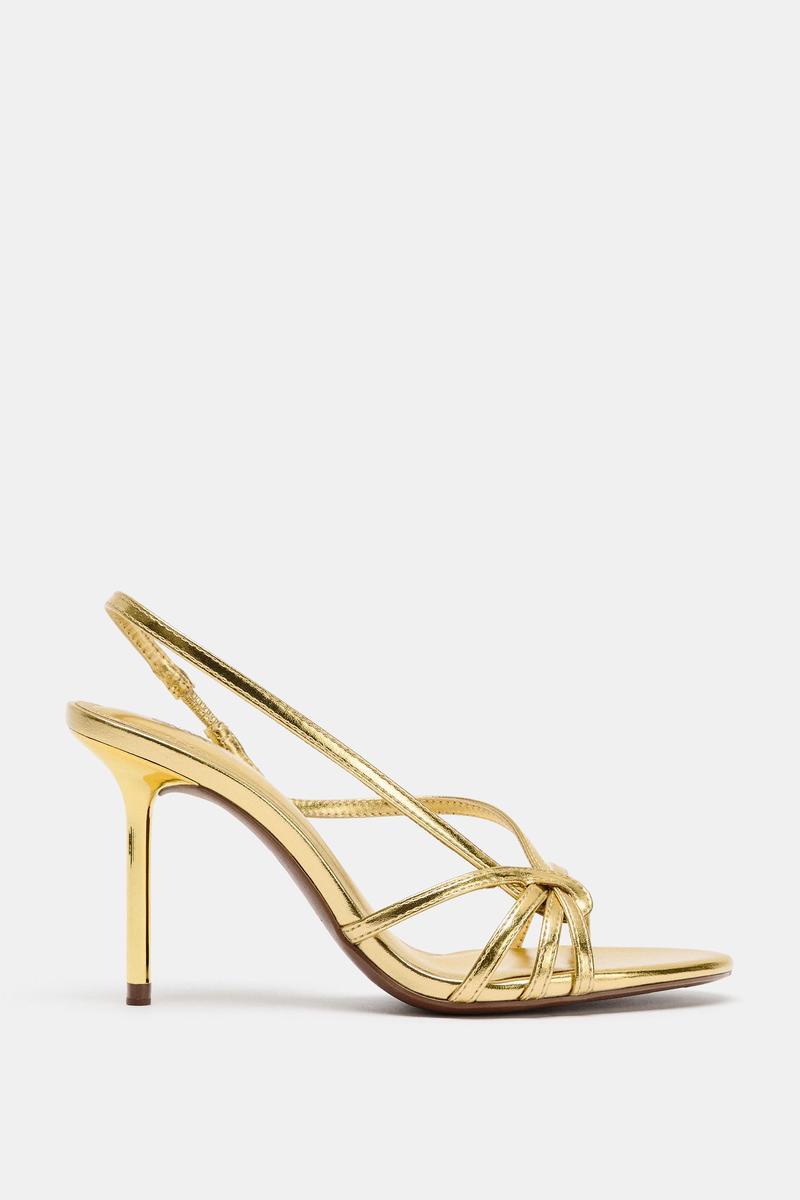 Sandal Heeled With Straps Laminated